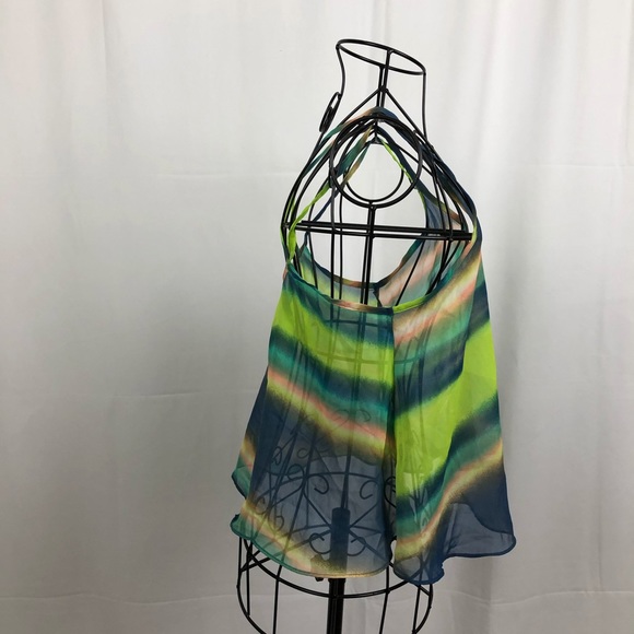 Soprano sheer crop top spaghetti straps S - Picture 5 of 6